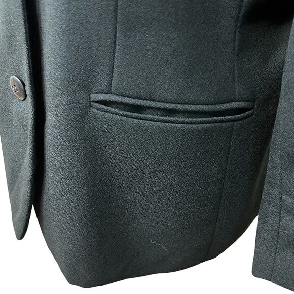 En Avance 100% Wool Blazer Size 12 Forest Green - Picture 4 of 7